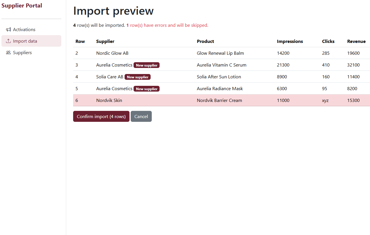 Supplier Portal — MEDS Apotek